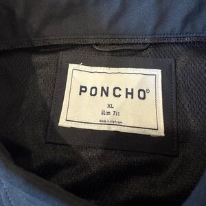 Poncho - The Bandera - Men's Black Casual Button Down Shirt